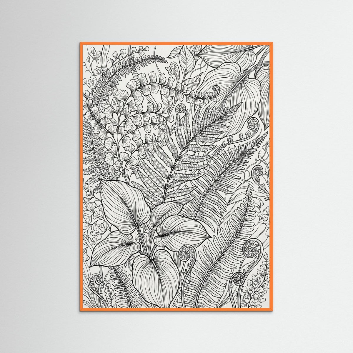 Orange Wood Floral Rhythm
