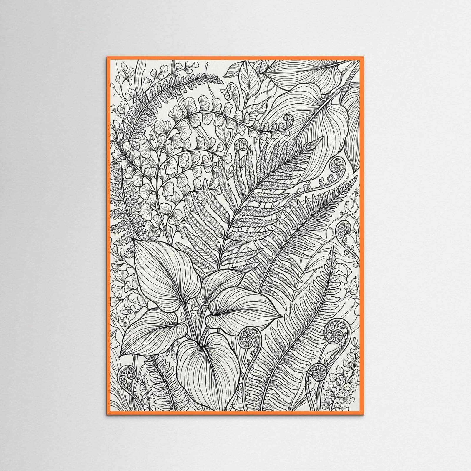 Orange Wood Floral Rhythm