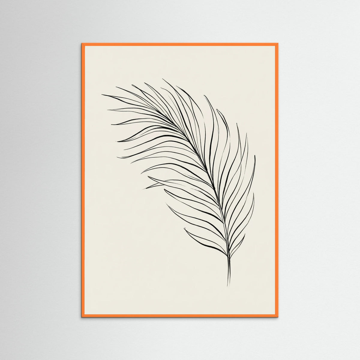 Orange Wood Floral Serenity