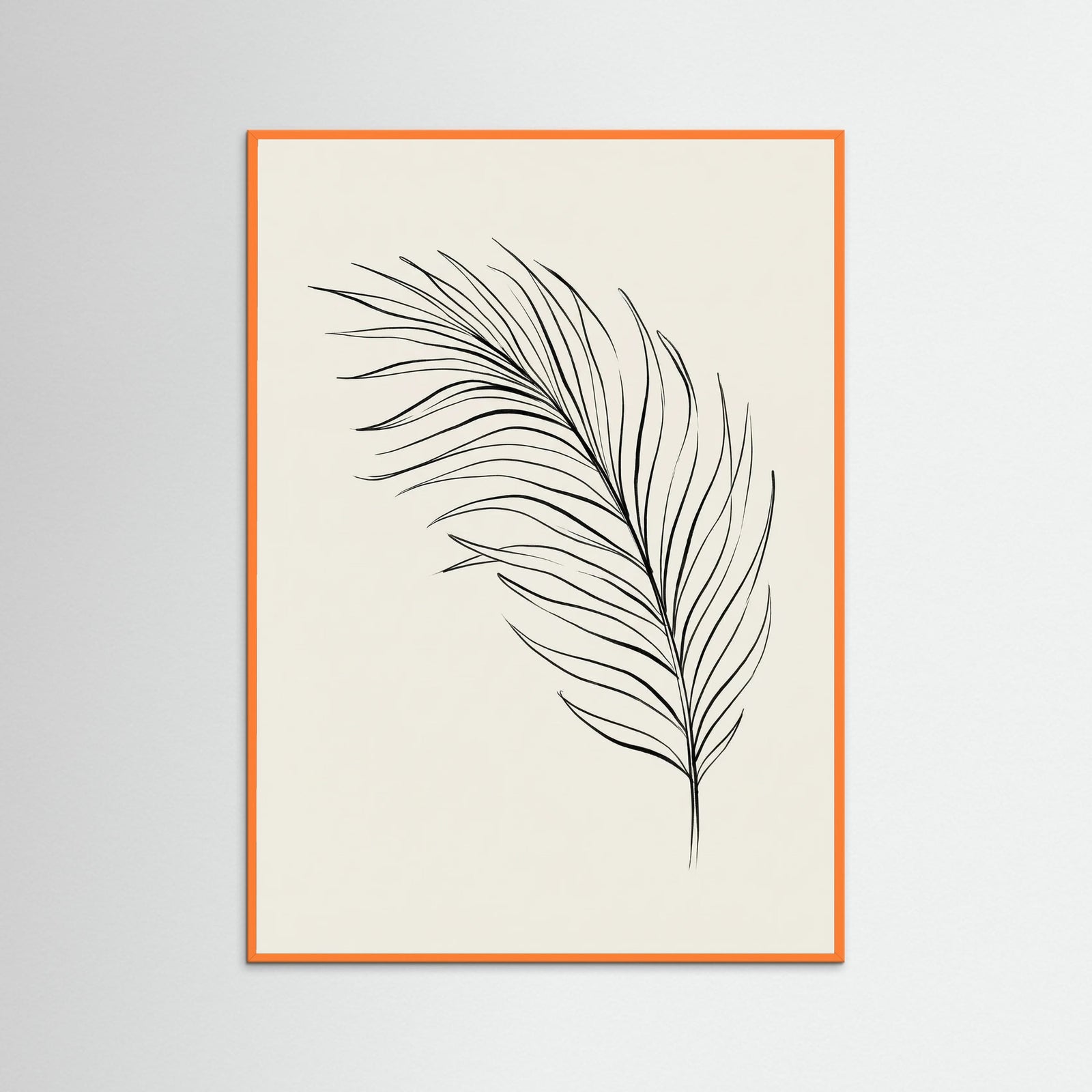 Orange Wood Floral Serenity