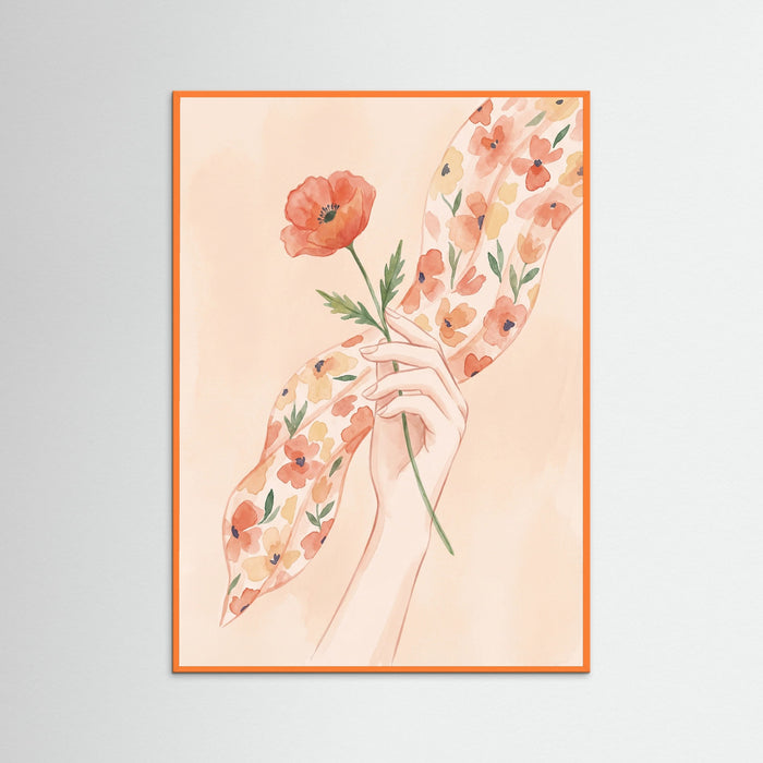 Orange Wood Floral Wanderer
