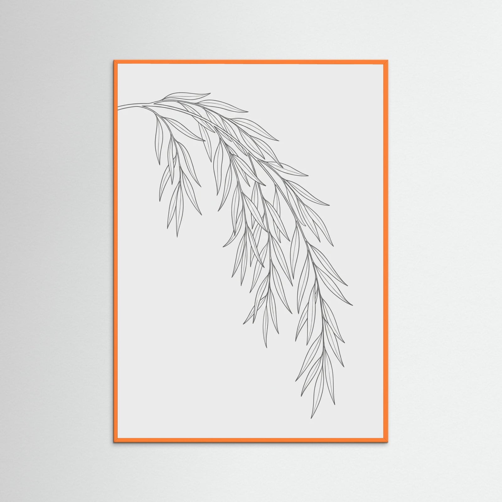 Orange Wood Floral Whispers