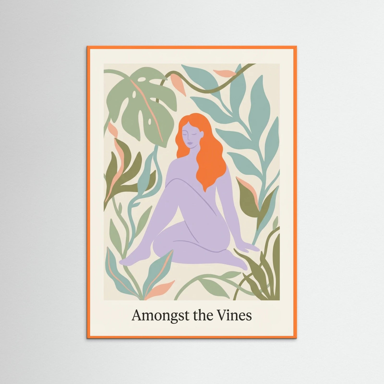 Orange Wood Flower Embrace