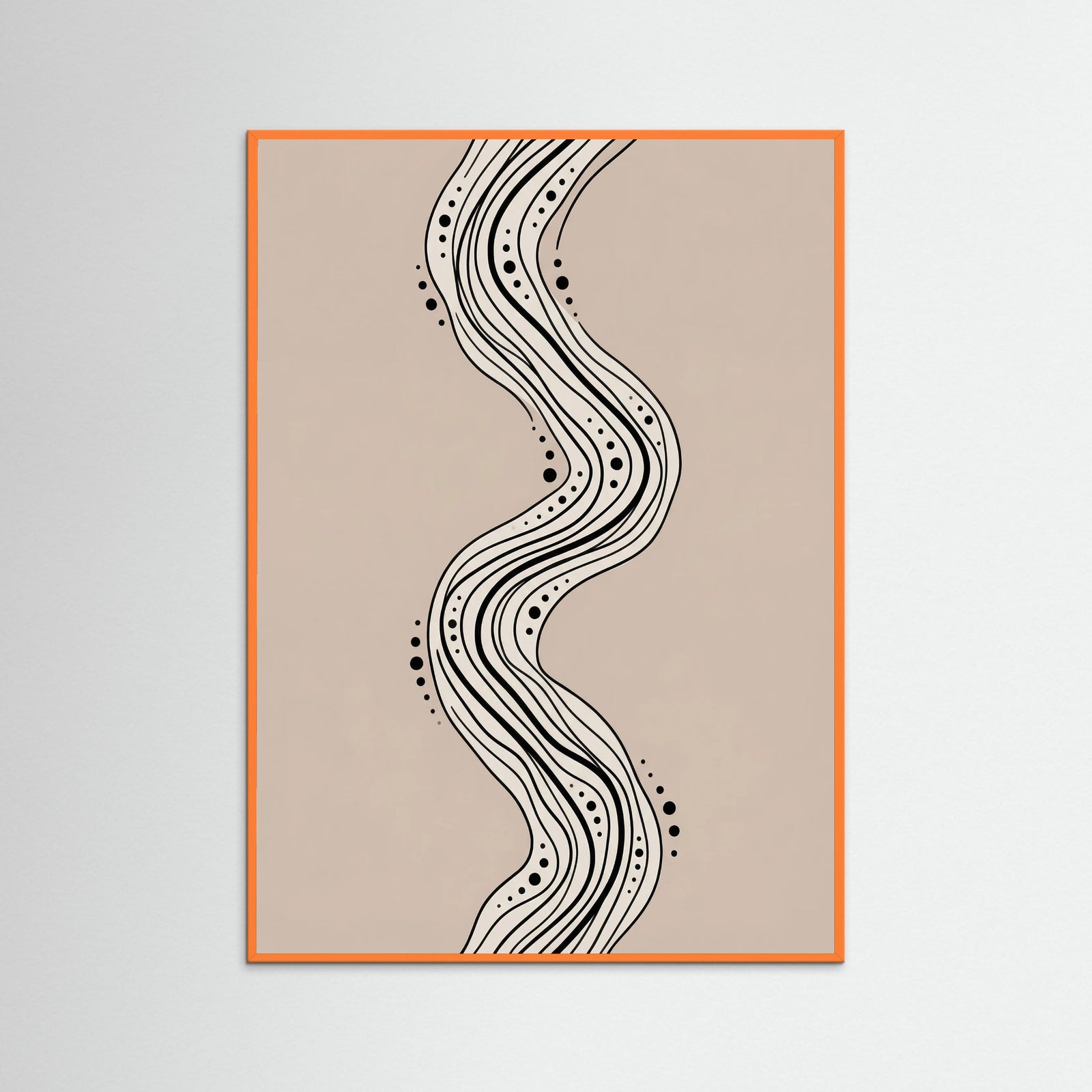 Orange Wood Flowing Connections