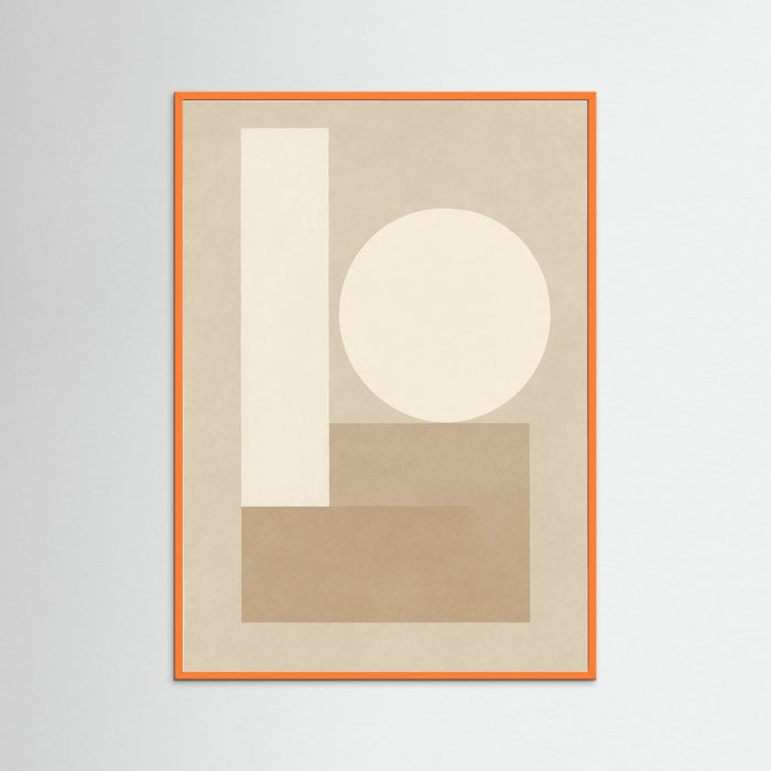 Orange Wood Flowing Curves