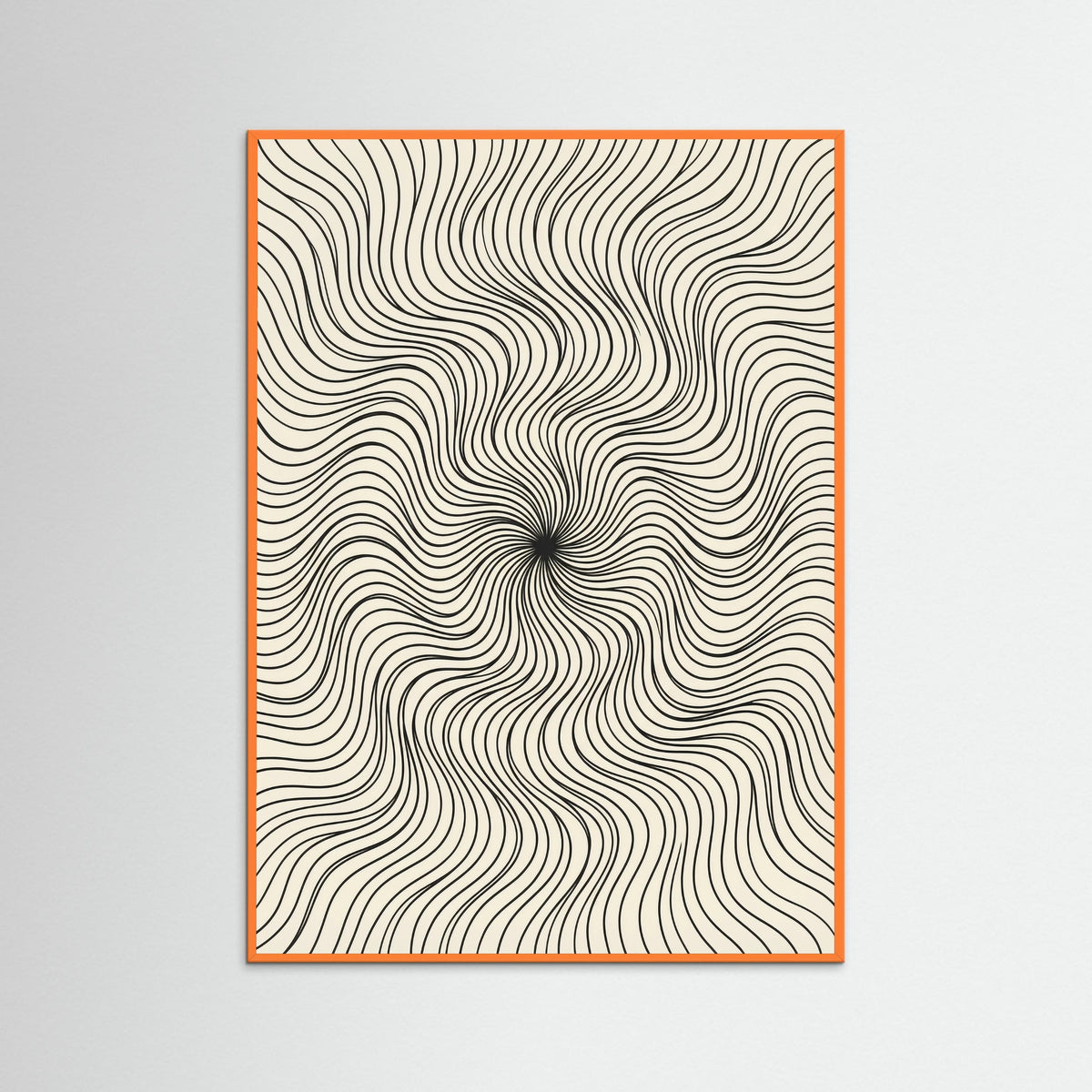 Orange Wood Flowing Embrace