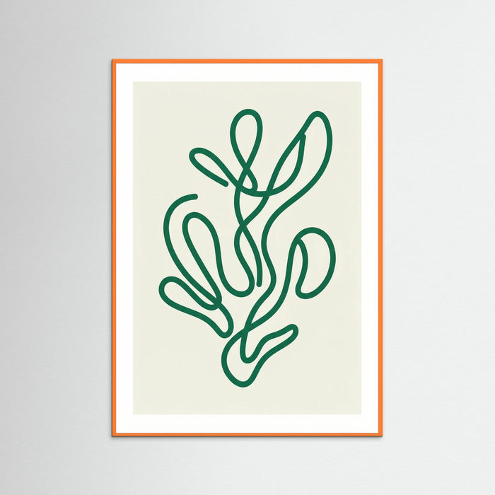 Orange Wood Flowing Emerald