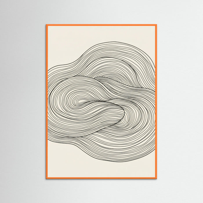 Orange Wood Flowing Forms
