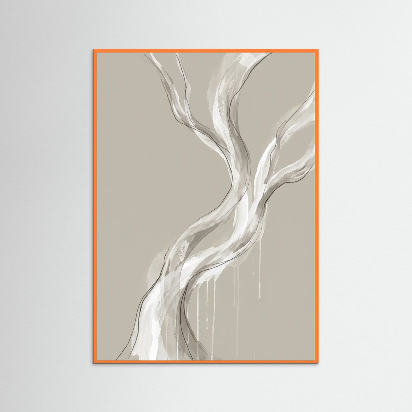 Orange Wood Flowing Serenity