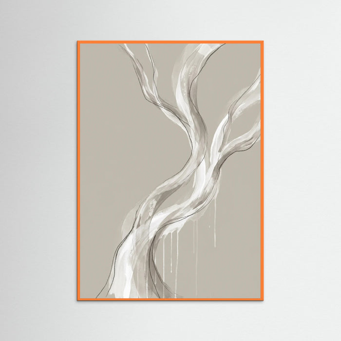 Orange Wood Flowing Serenity