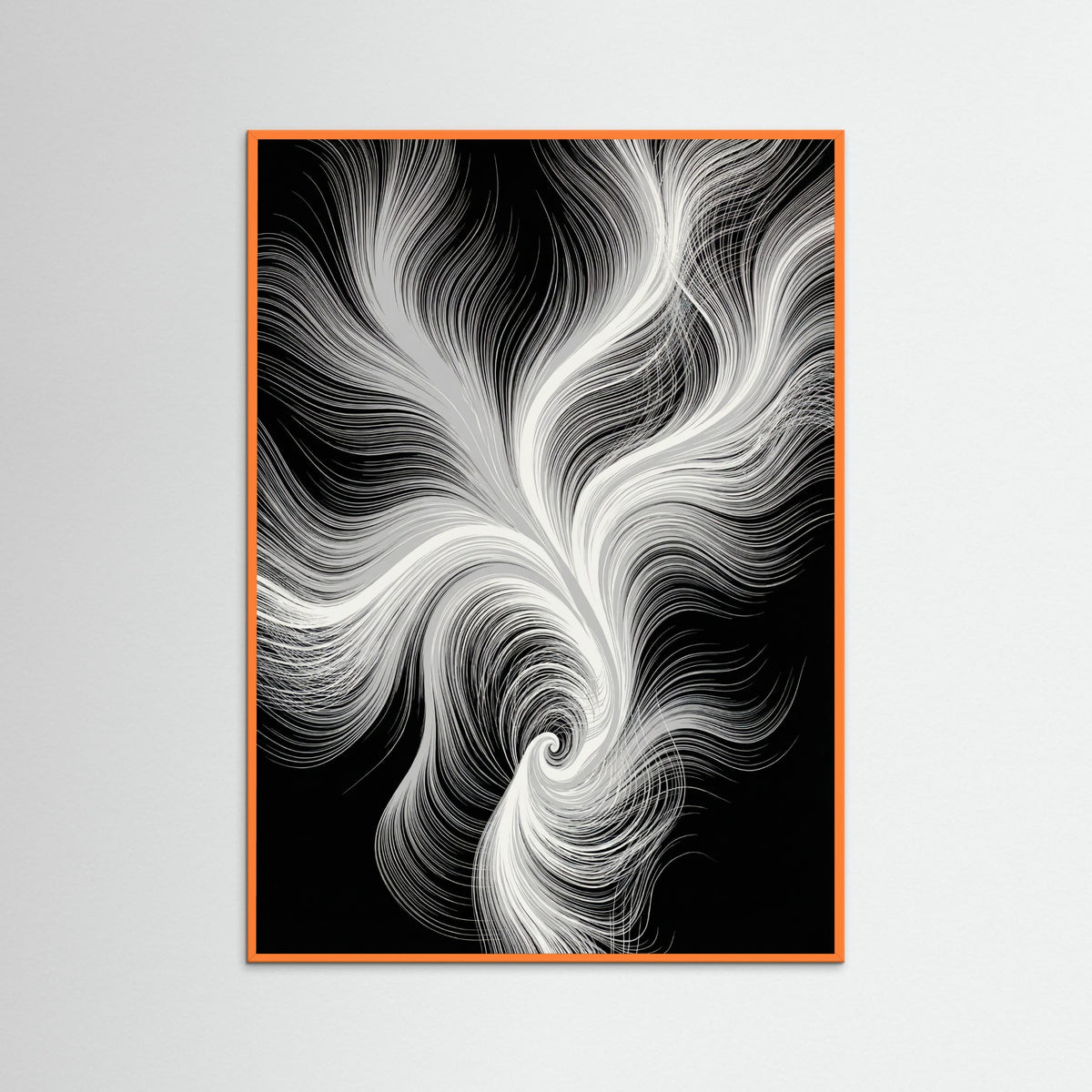 Orange Wood Flowing Serenity