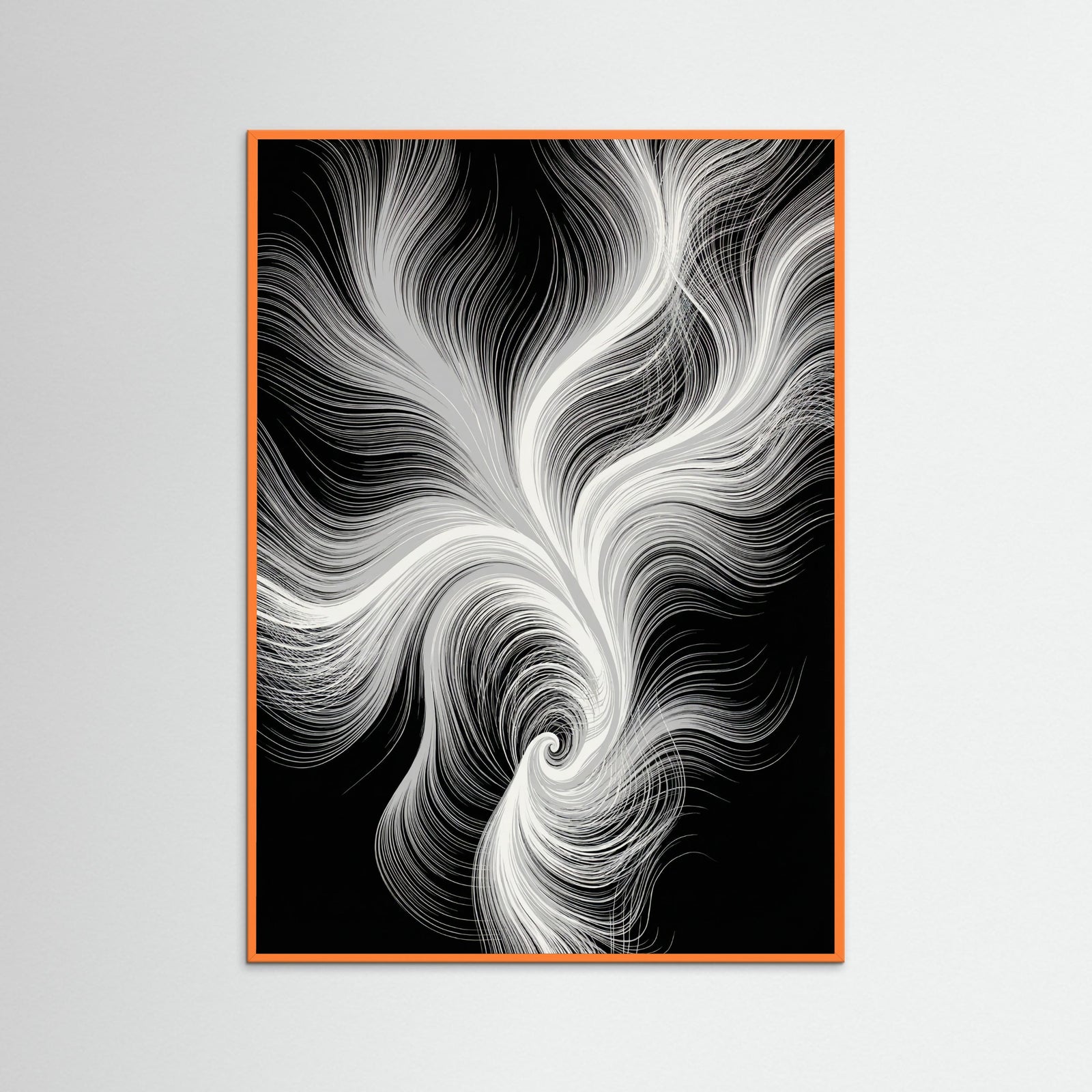 Orange Wood Flowing Serenity