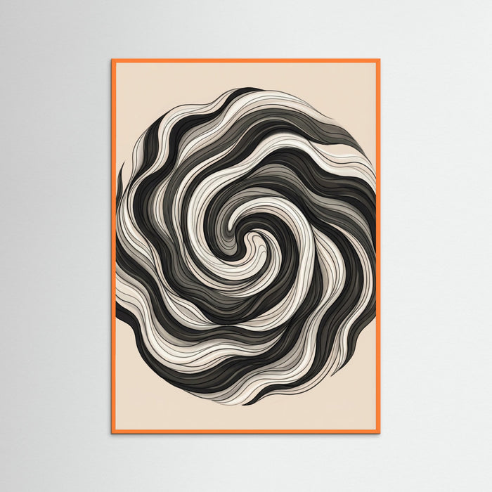 Orange Wood Flowing Strands