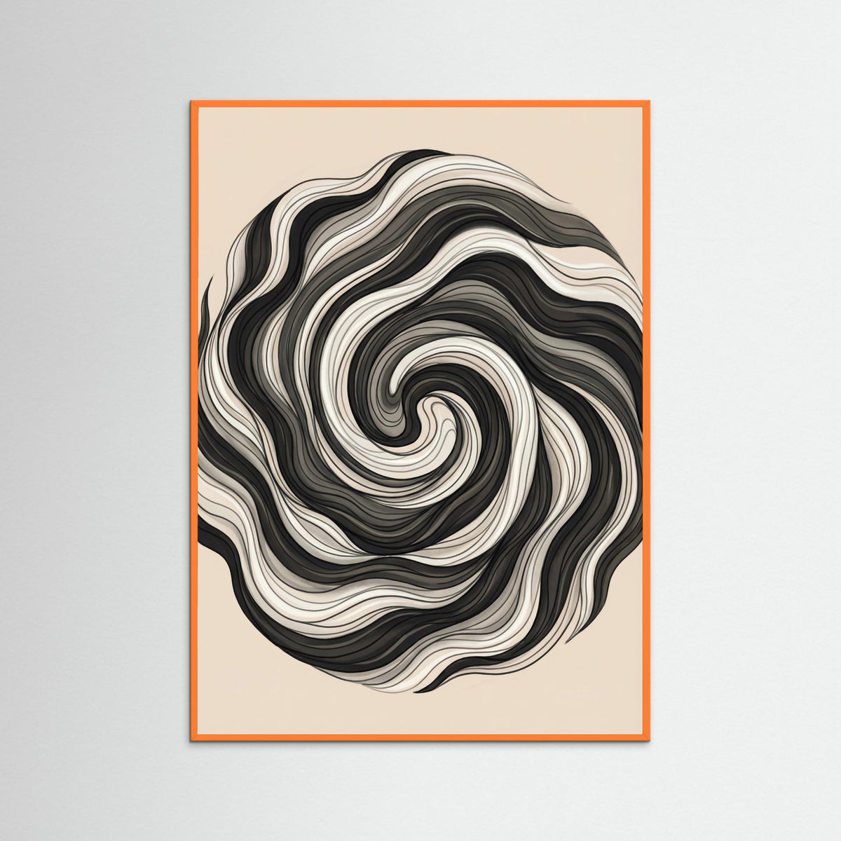 Orange Wood Flowing Strands