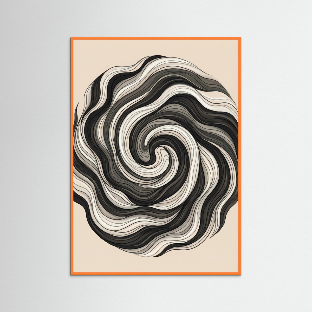 Orange Wood Flowing Strands