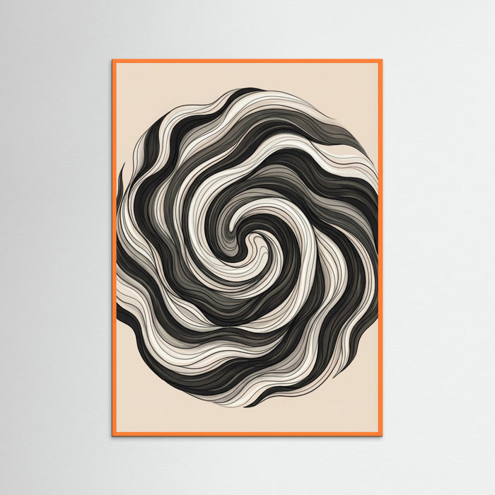 Orange Wood Flowing Strands