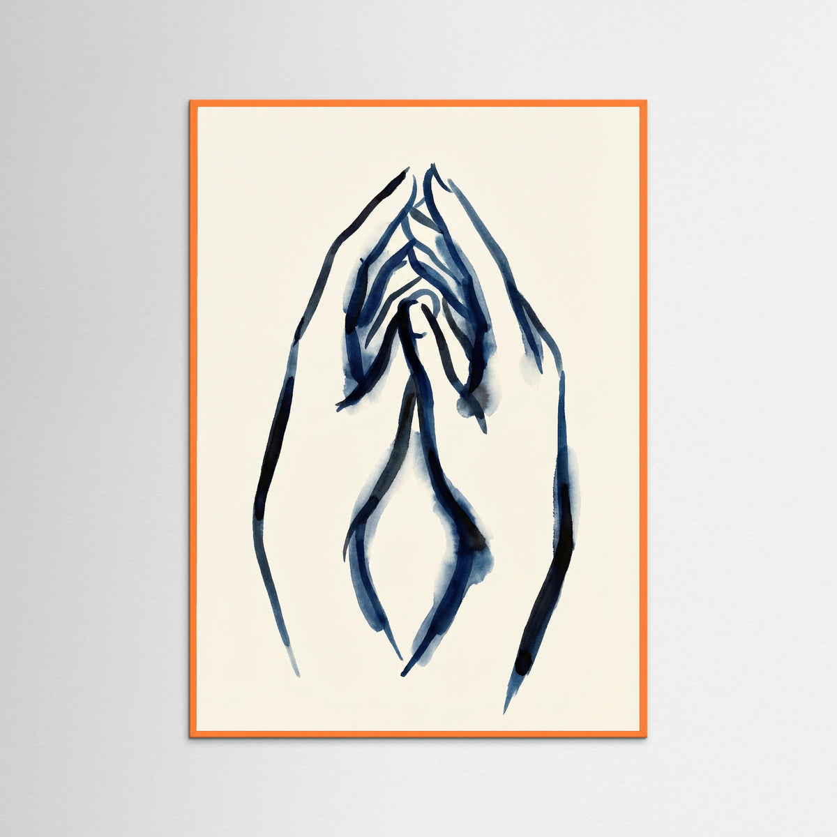 Orange Wood Fluid Contemplation