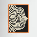 Orange Wood Fluid Contours