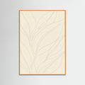 Orange Wood Fluid Contours