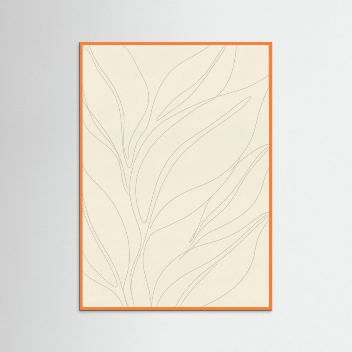 Orange Wood Fluid Contours