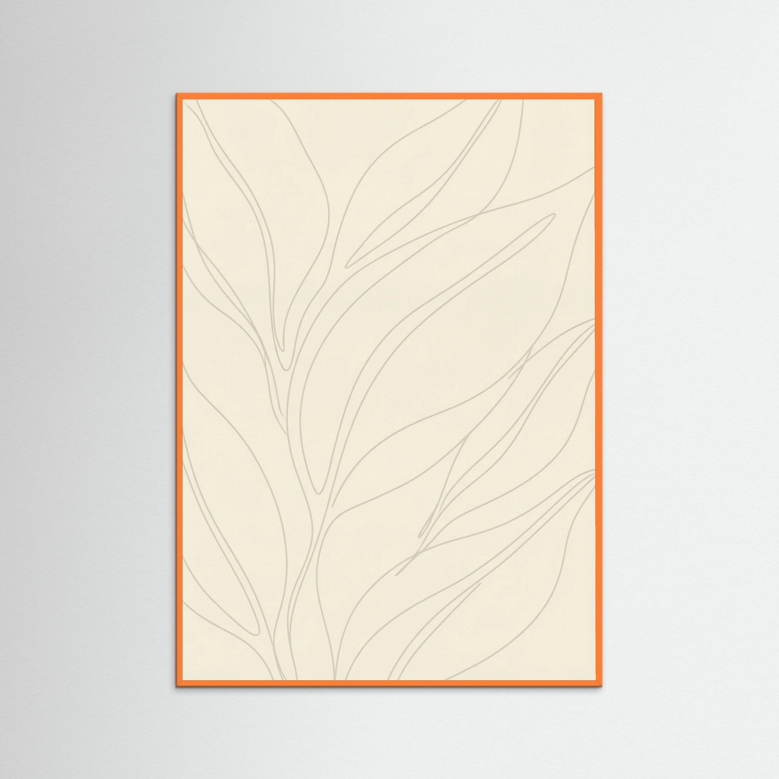 Orange Wood Fluid Contours