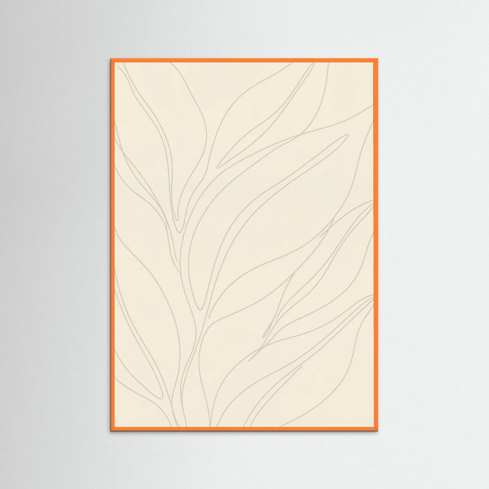 Orange Wood Fluid Contours