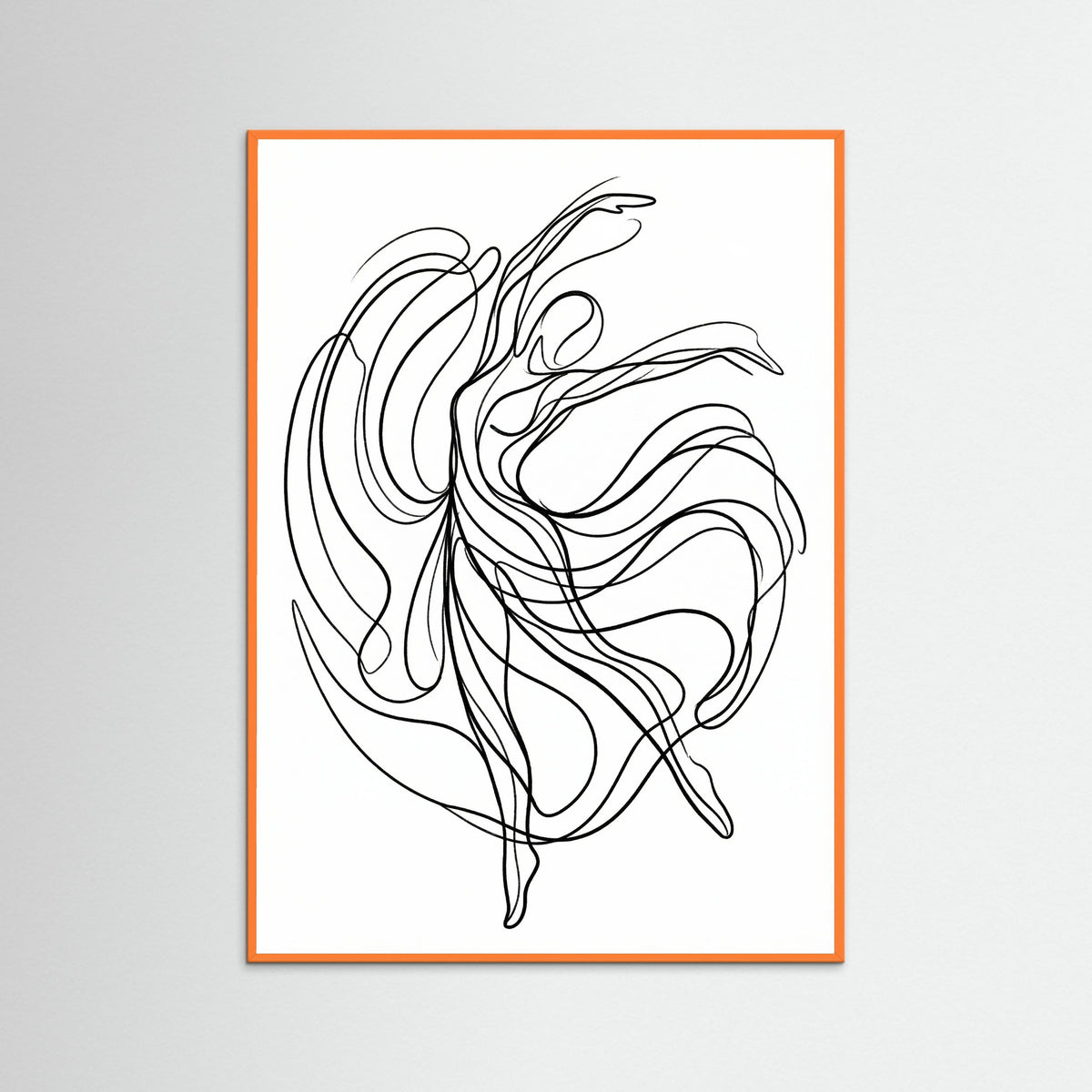 Orange Wood Fluid Embrace