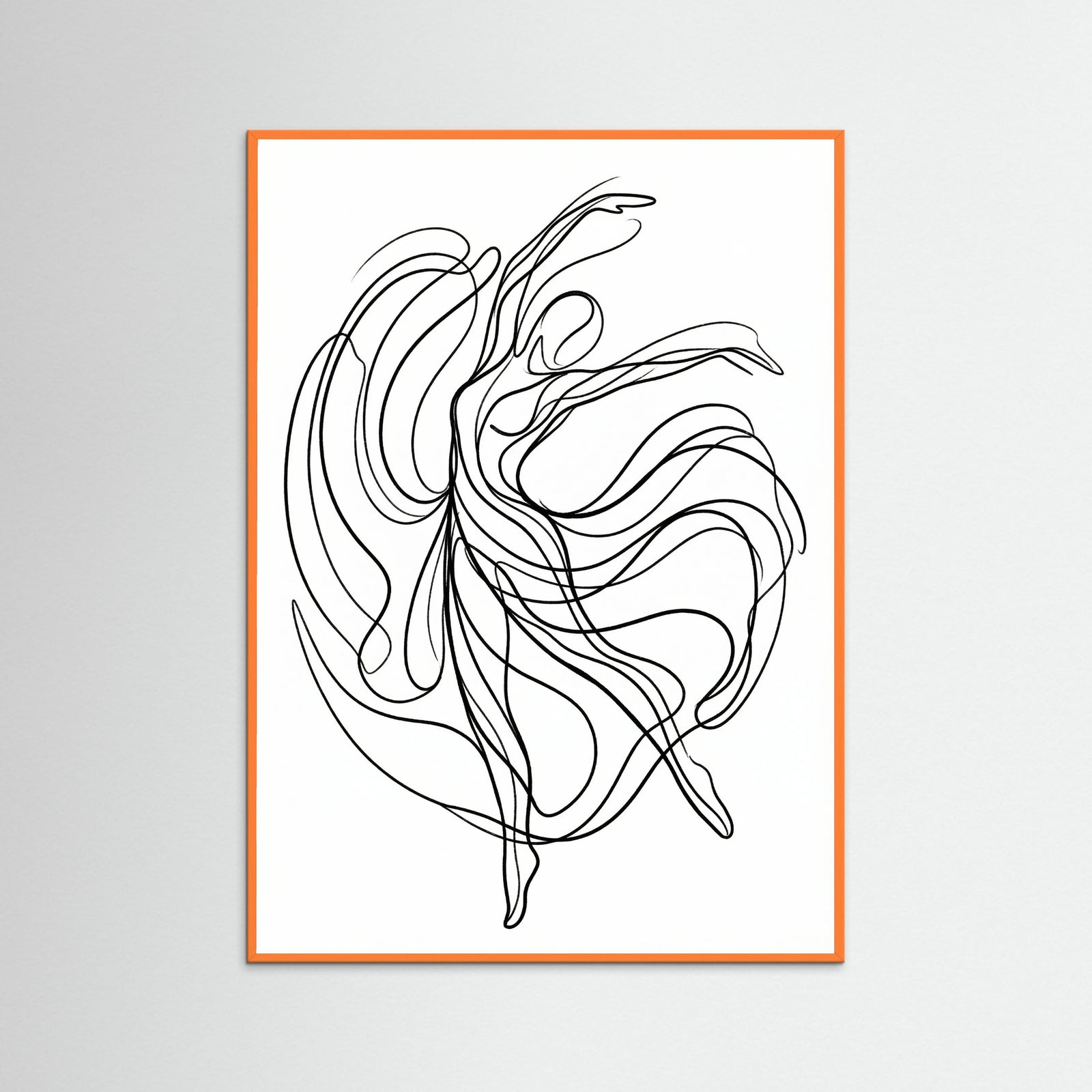 Orange Wood Fluid Embrace