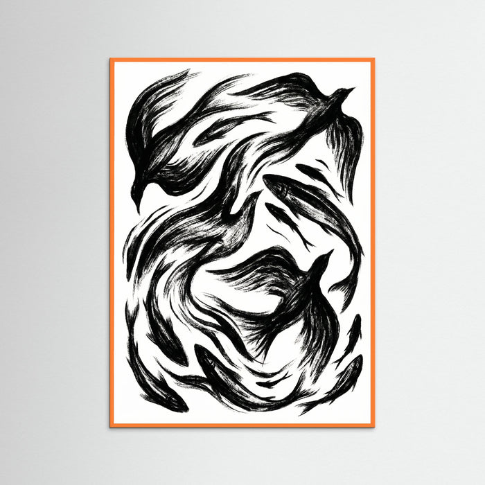 Orange Wood Fluid Expression
