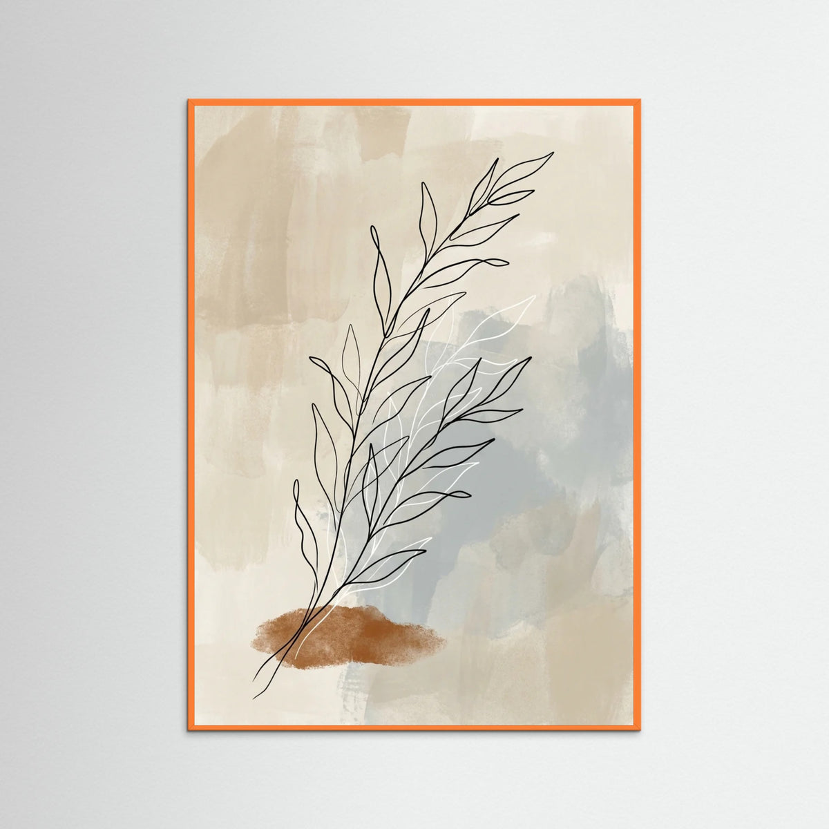 Orange Wood Fluid Form