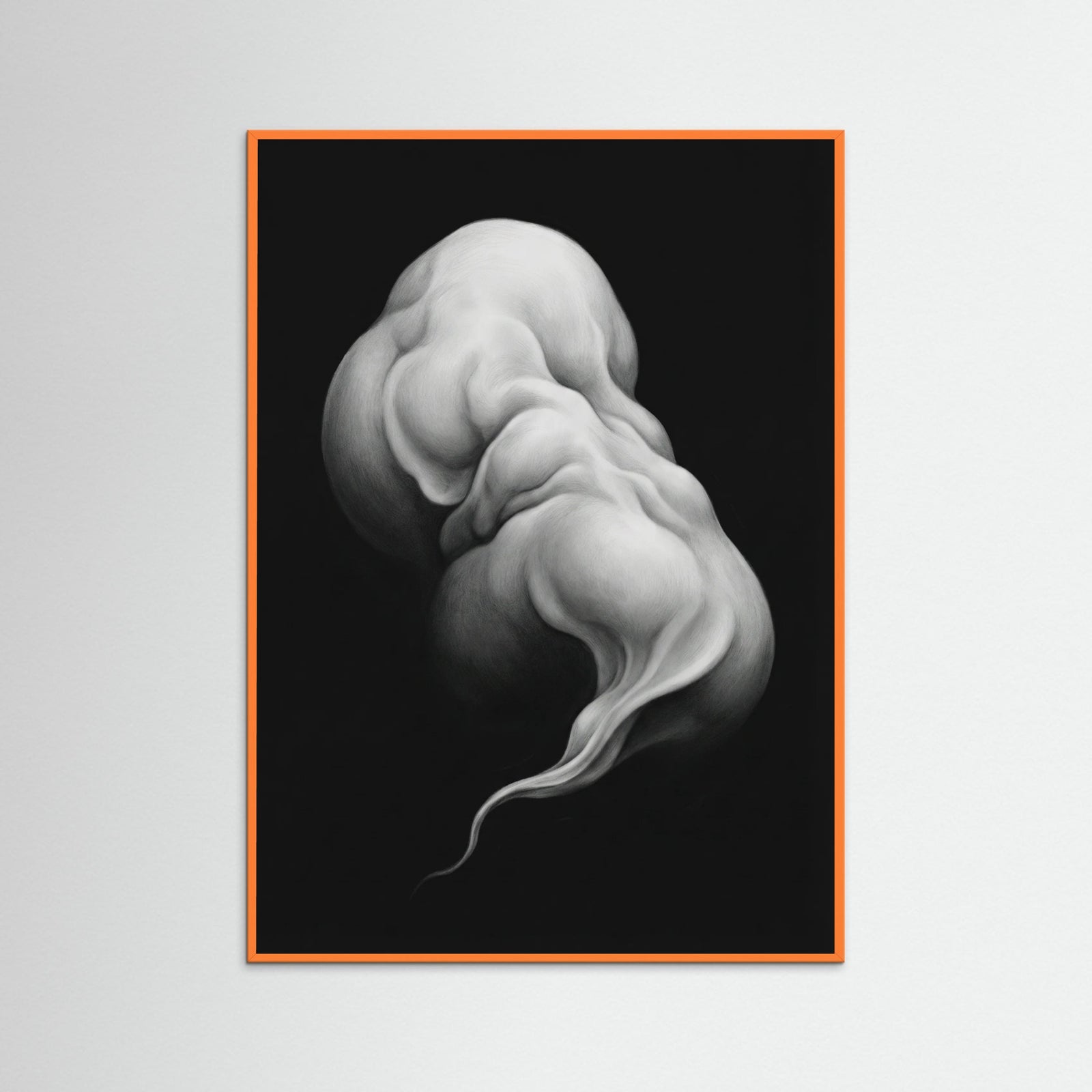 Orange Wood Fluid Forms