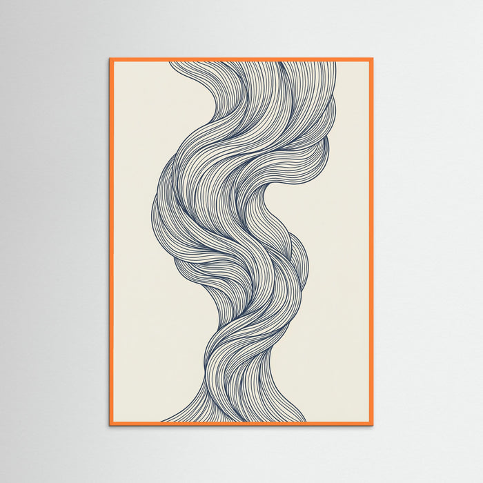 Orange Wood Fluid Intertwine
