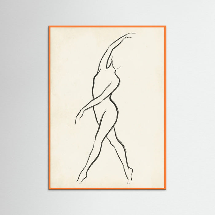 Orange Wood Fluid Recline