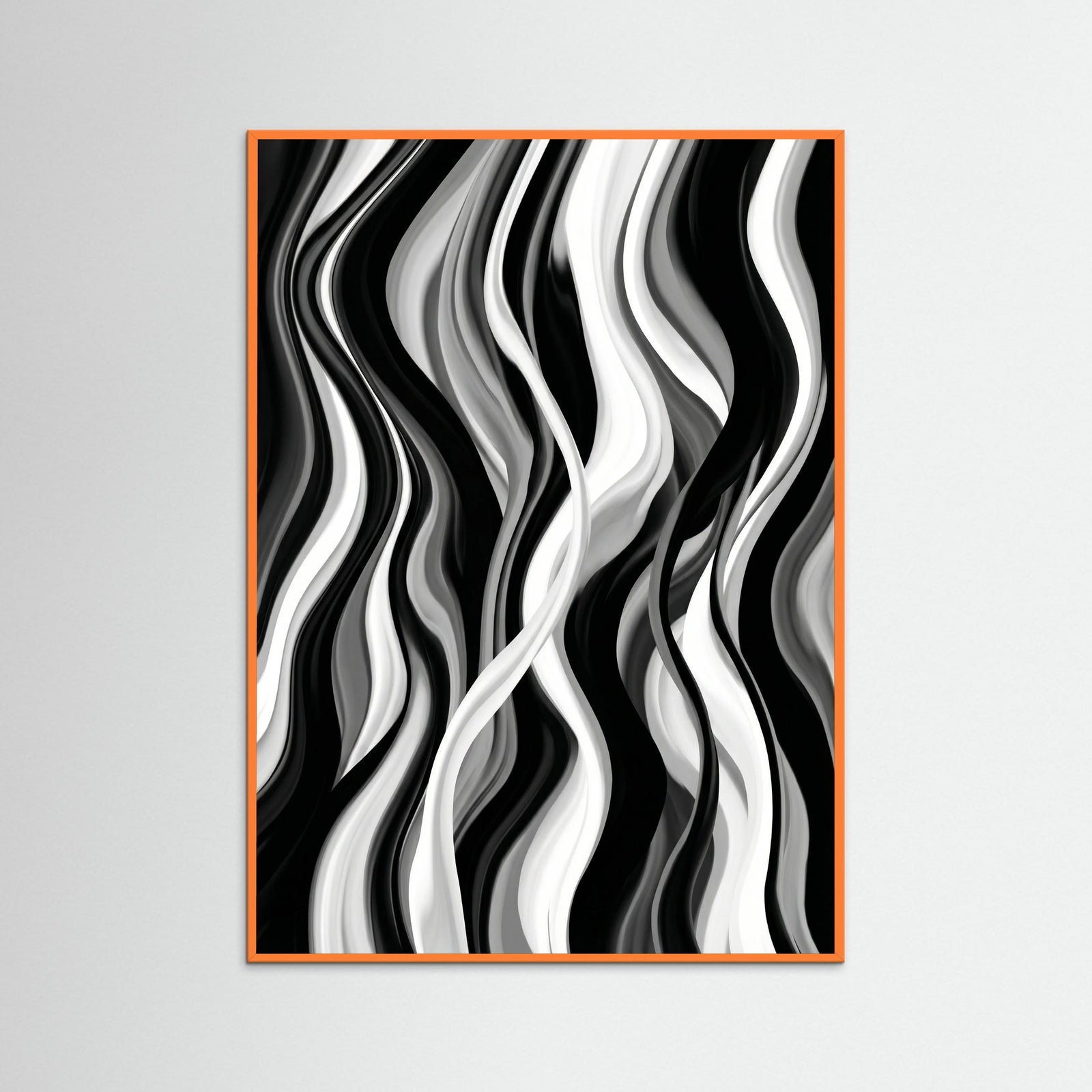 Orange Wood Fluid Rhythms