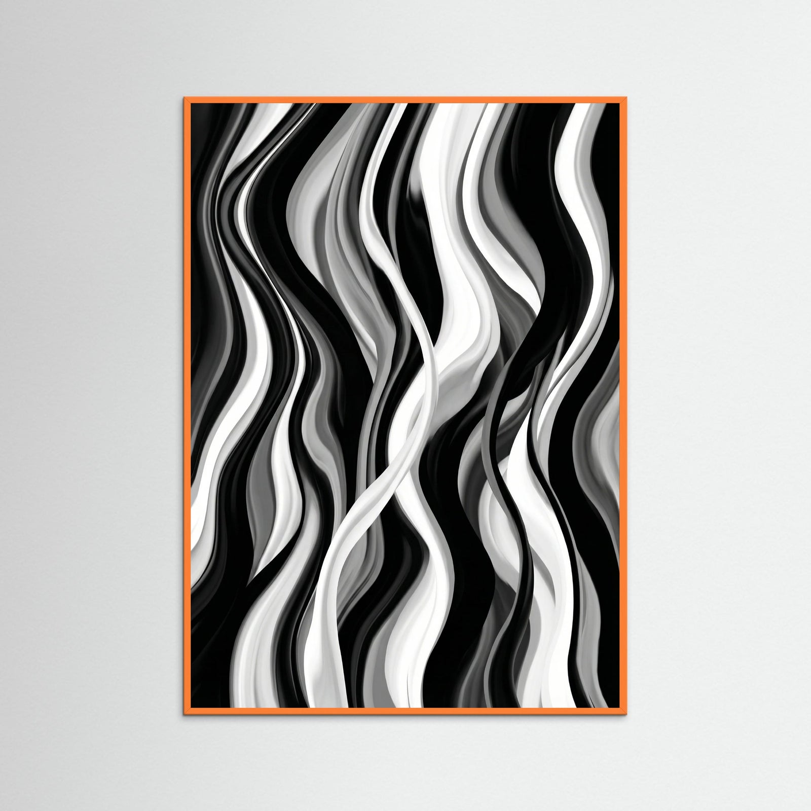 Orange Wood Fluid Rhythms