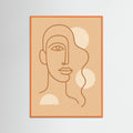 Orange Wood Fluid Silhouette