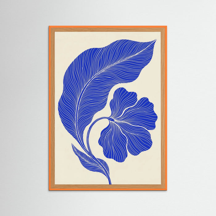 Orange Wood Fluid Silhouette