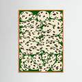 Orange Wood Fluid Spot Pattern