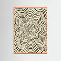 Orange Wood Fluid Stripes
