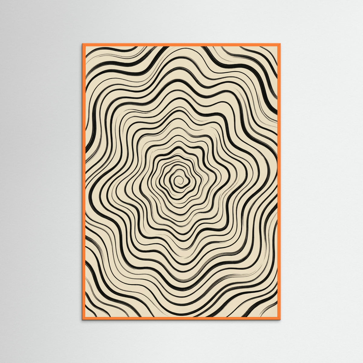 Orange Wood Fluid Stripes