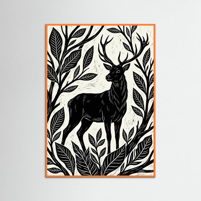Orange Wood Forest Companions Black