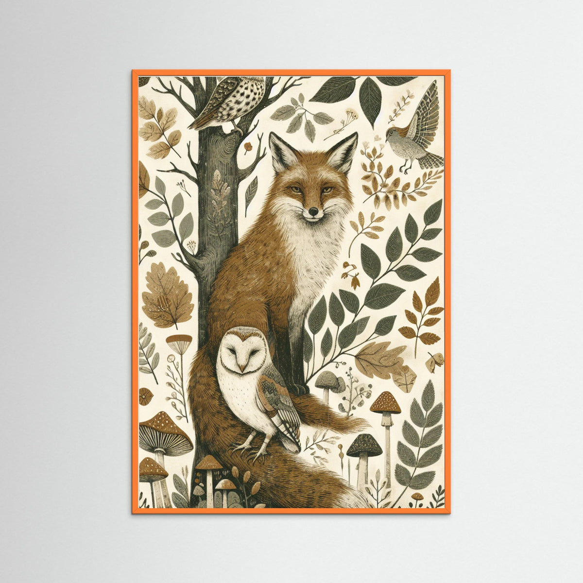 Orange Wood Forest Wisdom