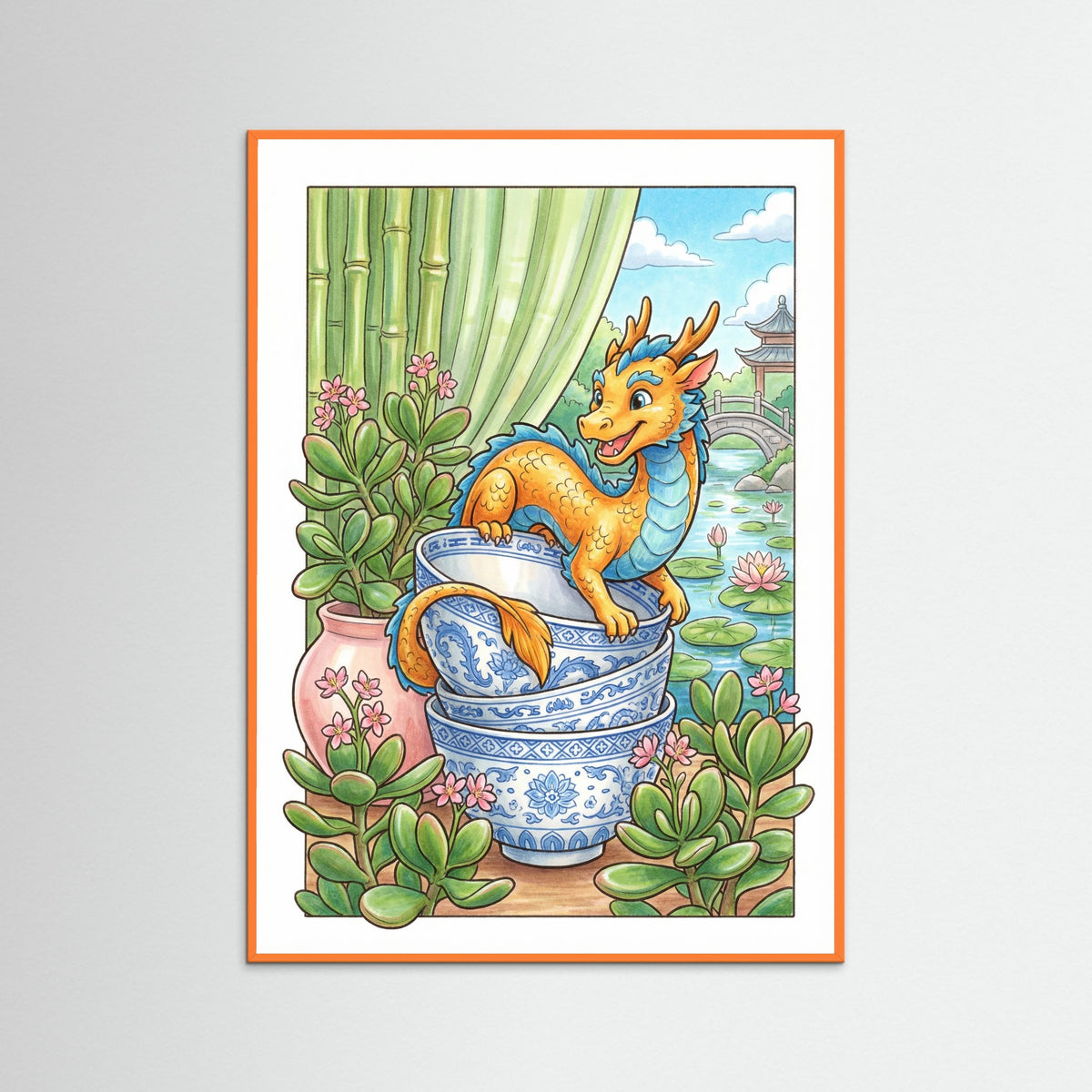 Orange Wood Fortunes Bloom