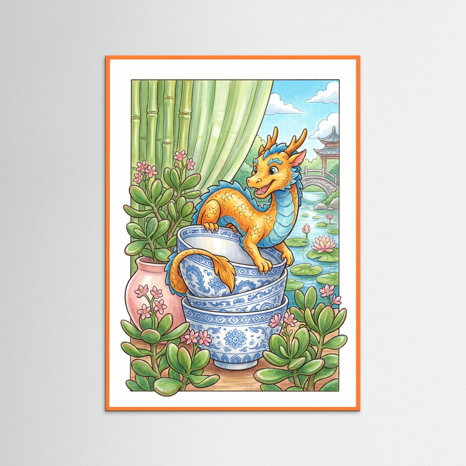 Orange Wood Fortunes Bloom