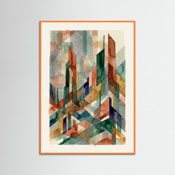 Orange Wood Fragmented Coastline