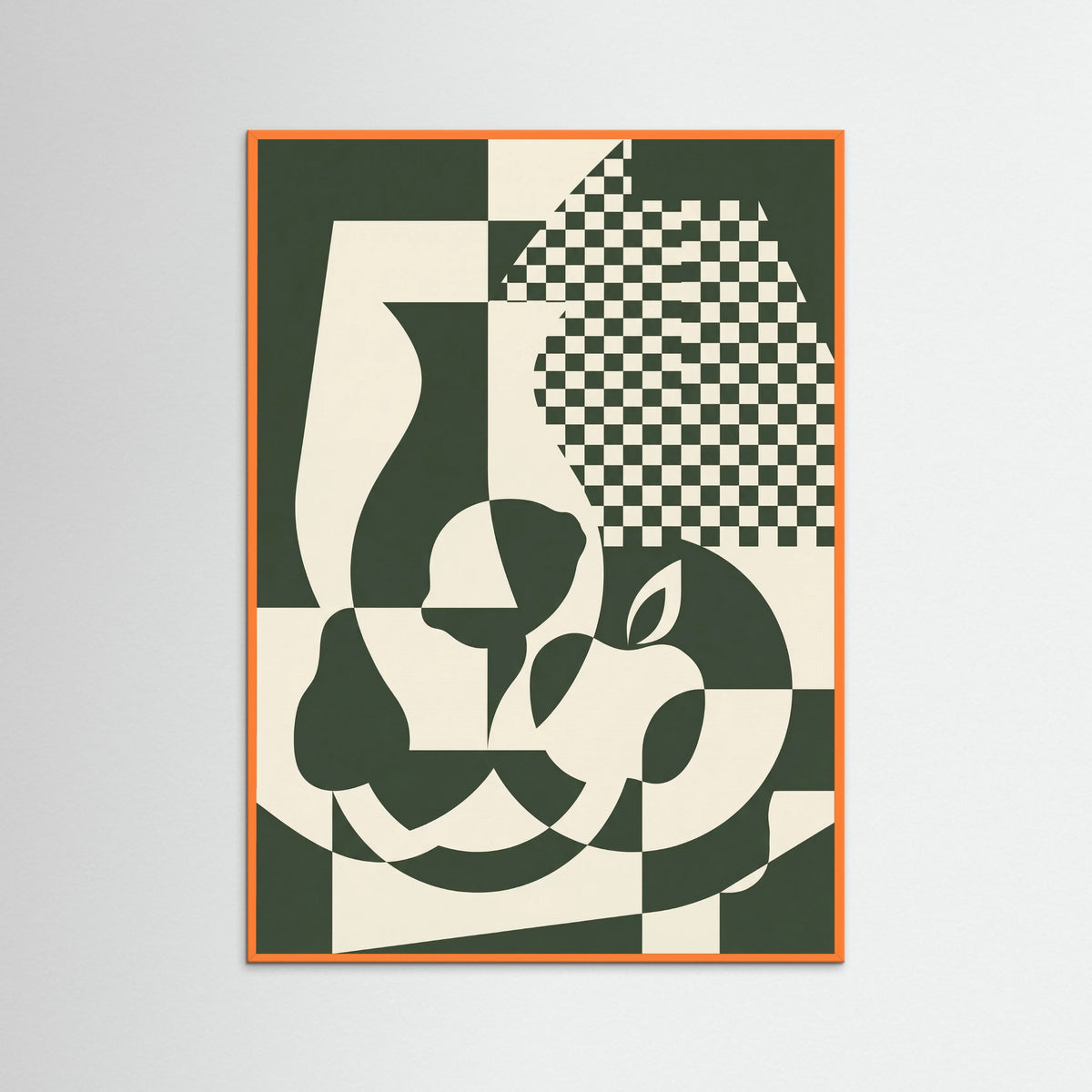 Orange Wood Fragmented Gaze