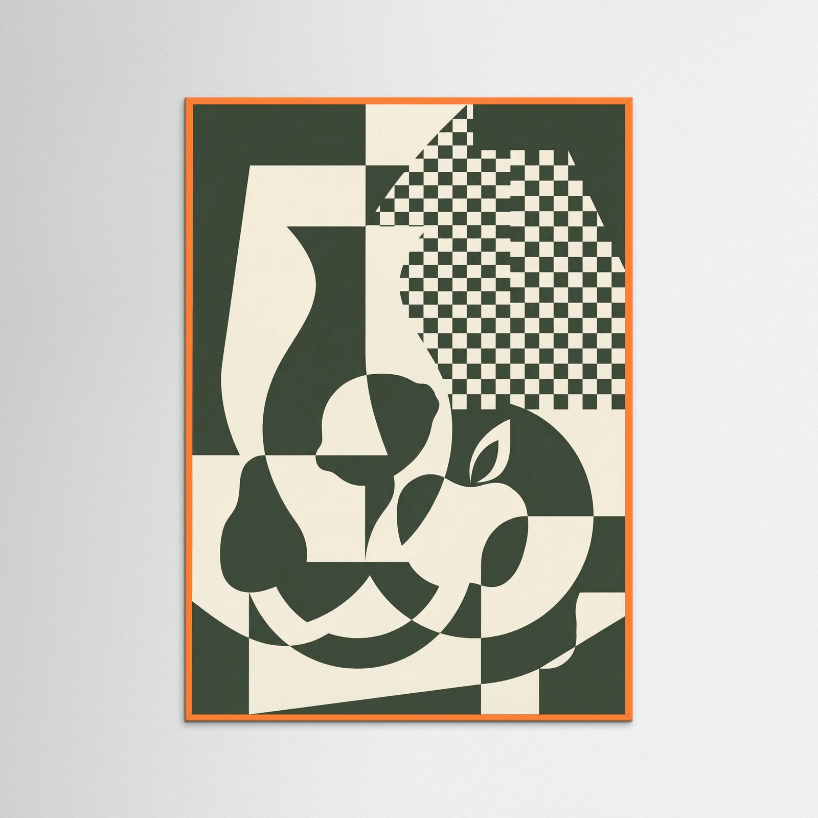 Orange Wood Fragmented Gaze