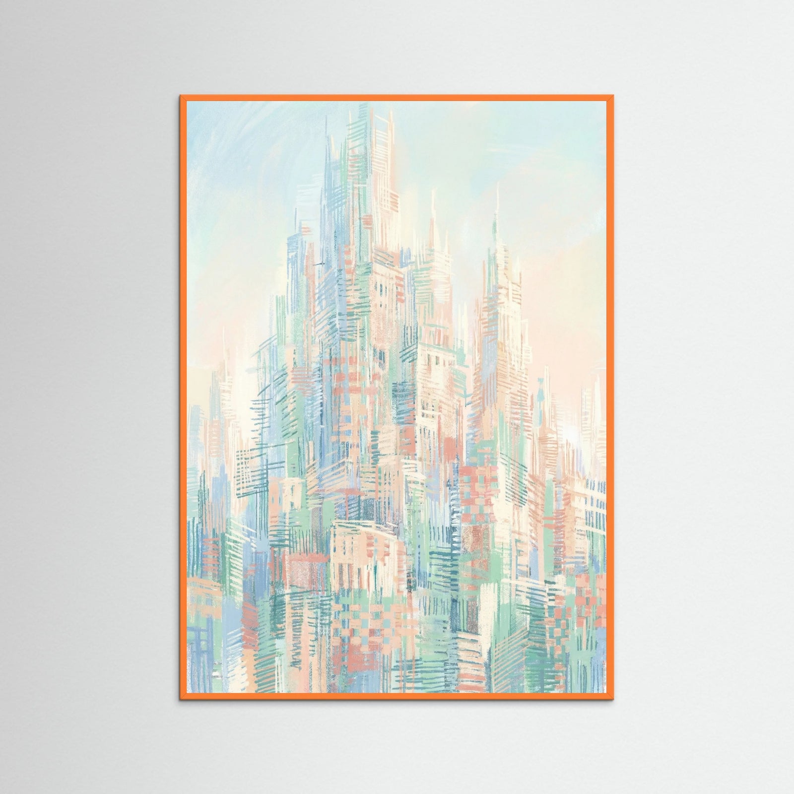 Orange Wood Fragmented Landscape