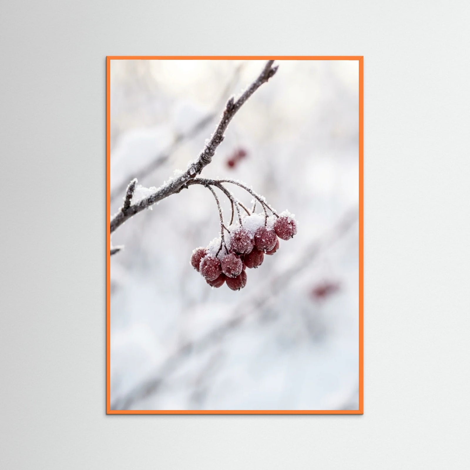 Orange Wood Frosted Cones