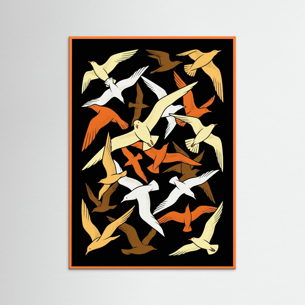Orange Wood Galloping Spirit